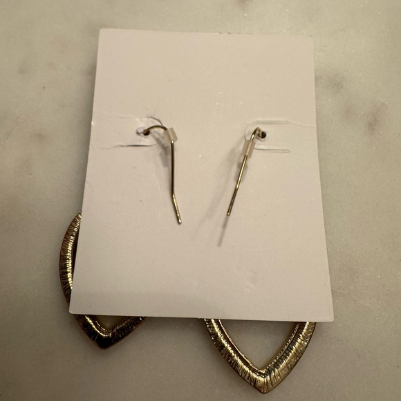 NWT Marlyn Schiff Black Crystal Marquise Dangle Earrings - Picture 5 of 6